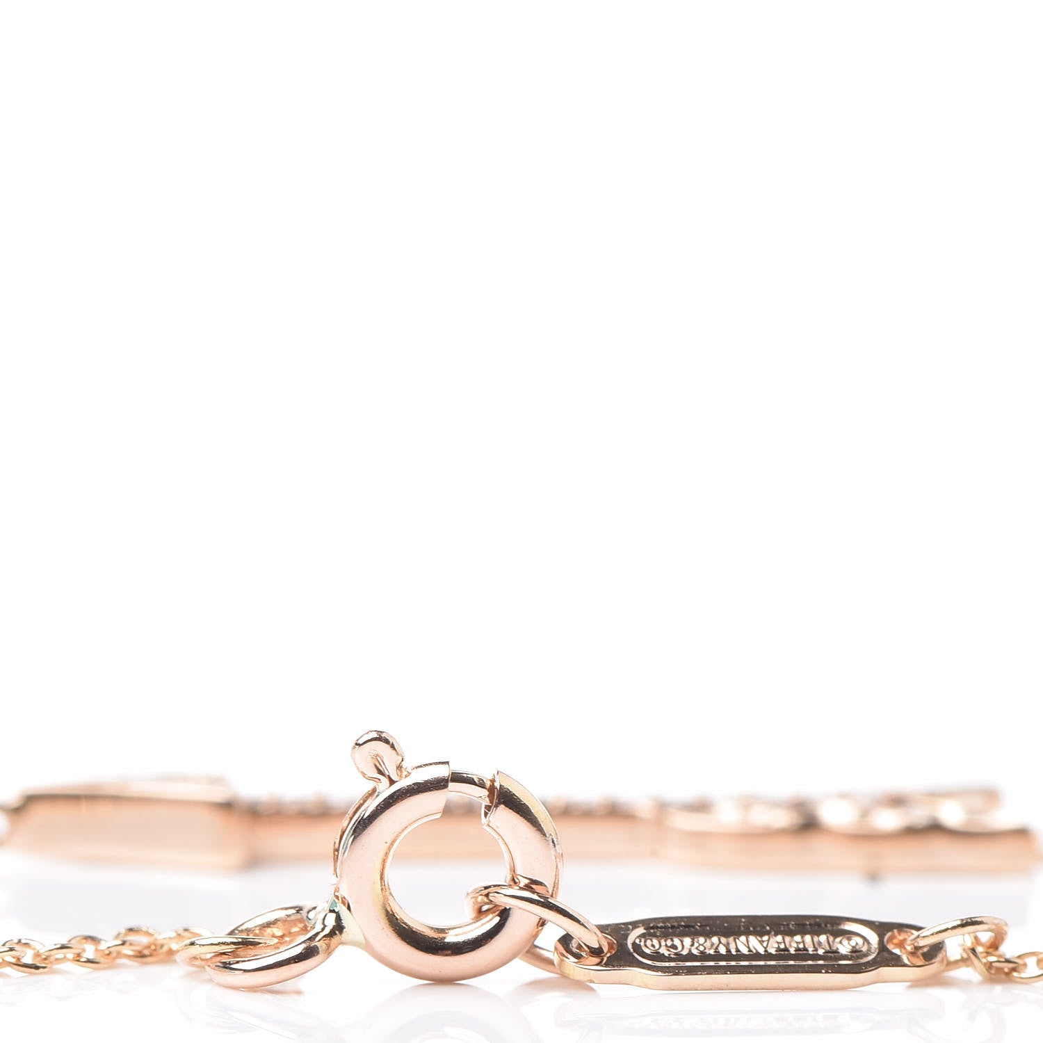 Tiffany 18K Rose Gold Diamond Arrow Bracelet 5 of 7