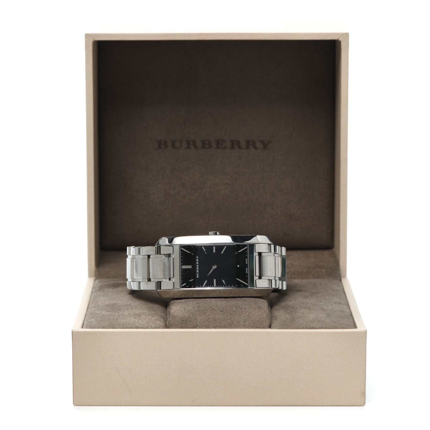 Stainless Steel 25mm Heritage Quartz Watch Black BU9401