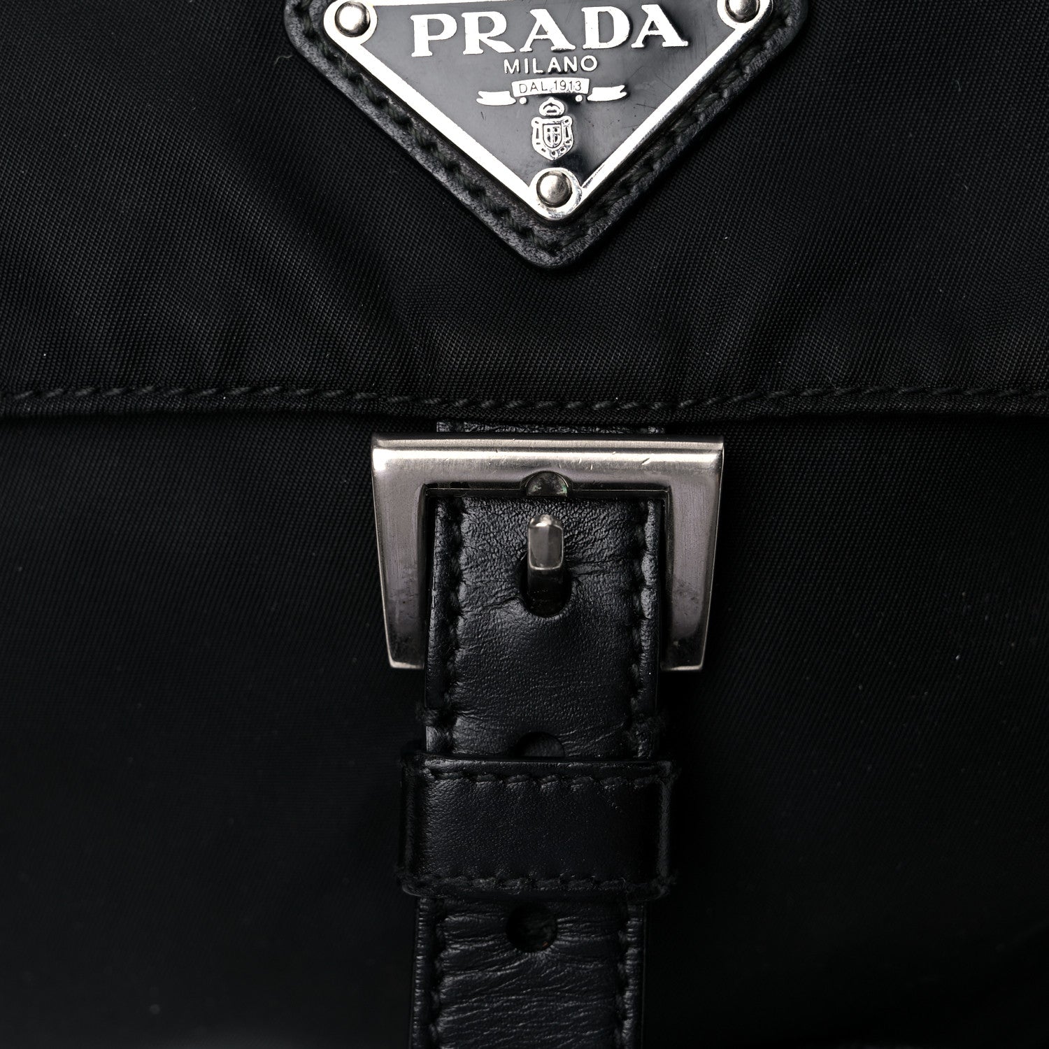 Prada Nylon Messenger Bag Black 13 of 14