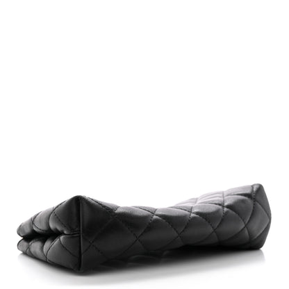 Chanel Lambskin Quilted Small Pouch Black 4 of 9