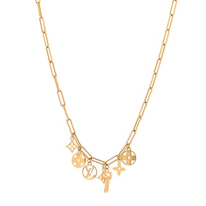 Louis Vuitton Metal Roman Holidays Necklace Gold 1 of 6