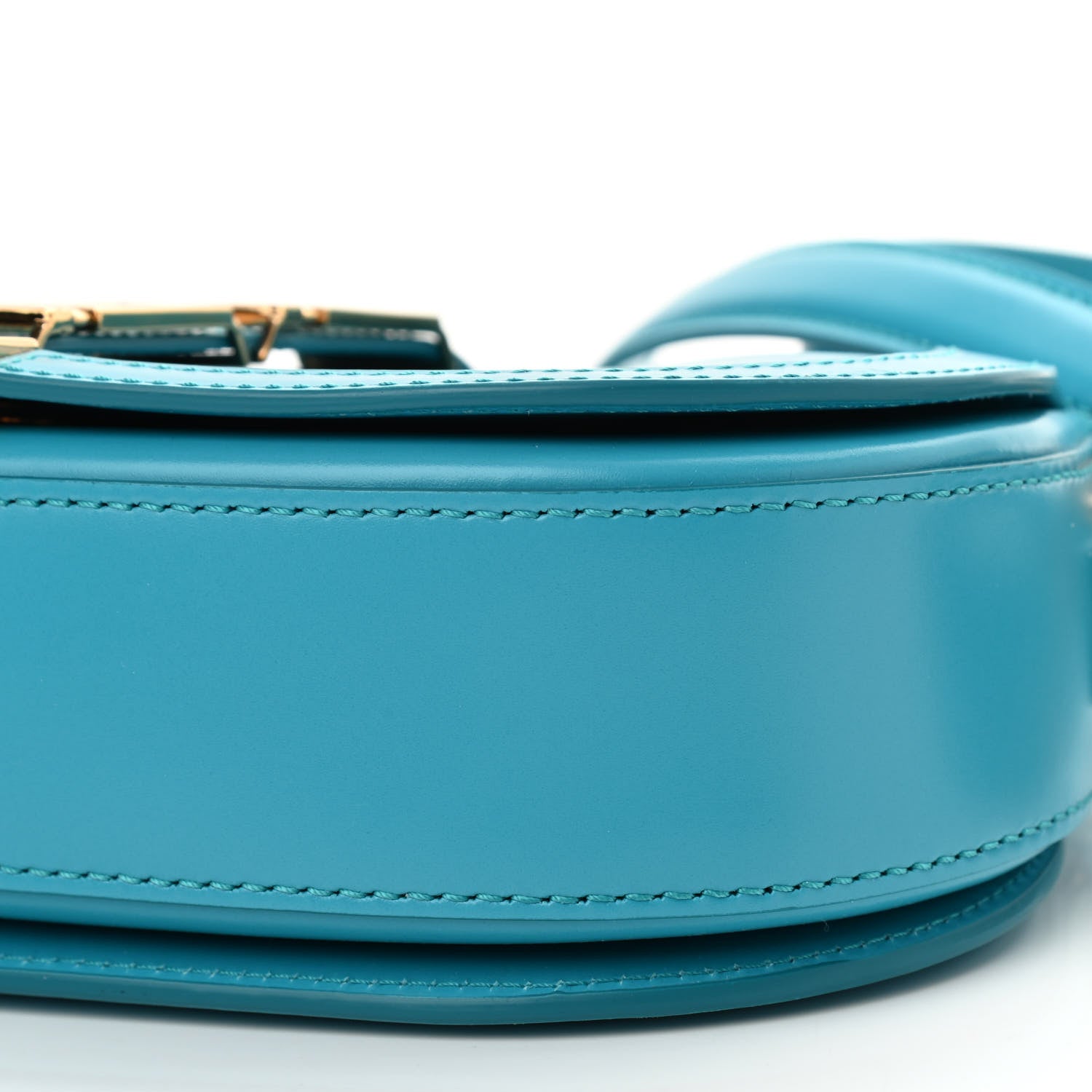 Versace Calfskin Medium Greca Goddess Shoulder Bag Light Blue 8 of 8