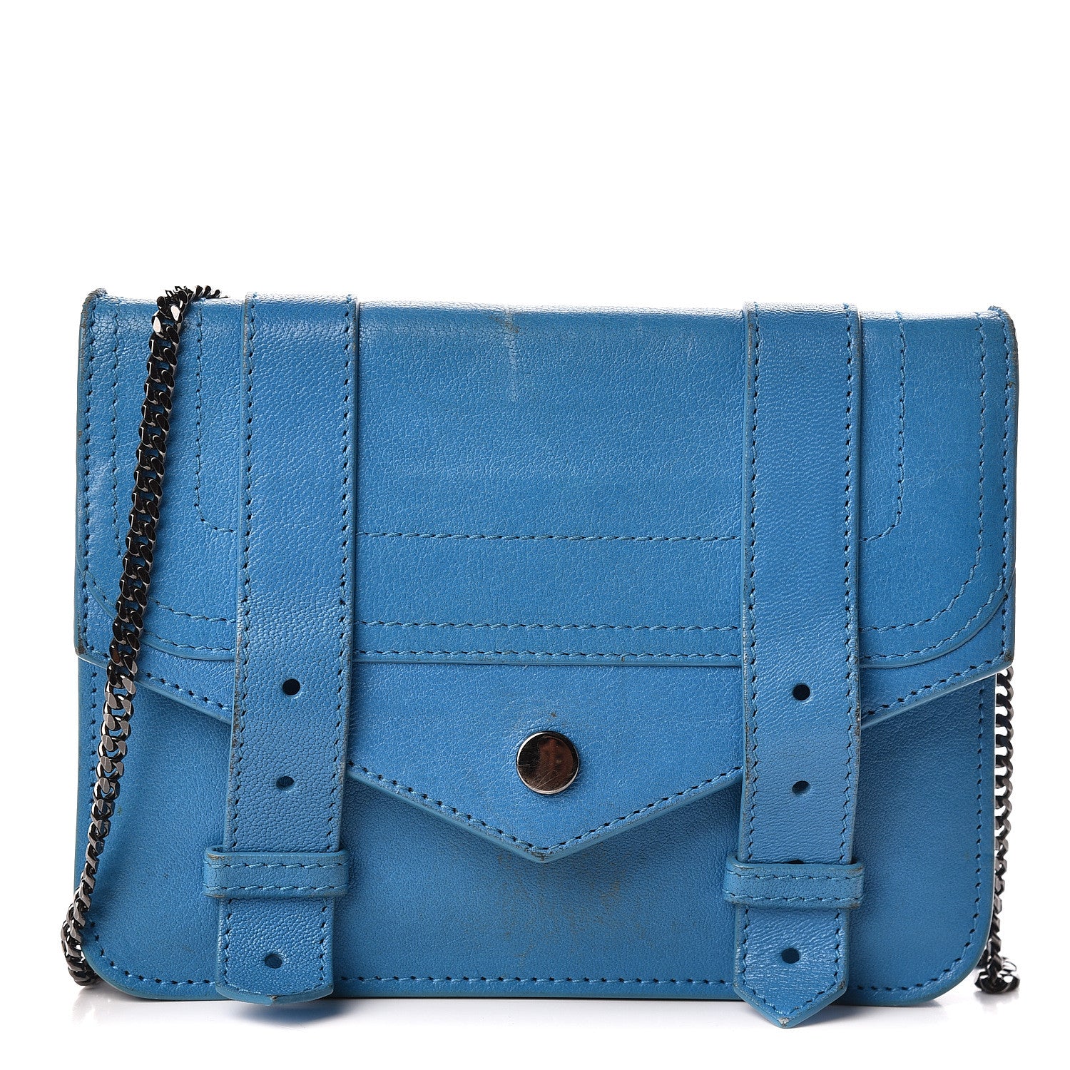 Proenza Schouler Lambskin Large PS1 Chain Wallet Oahu 1 of 10