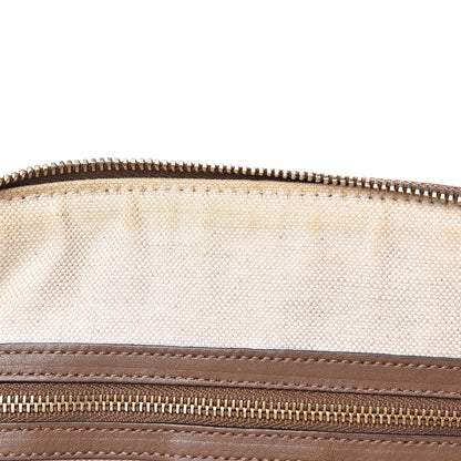 Gucci GG Supreme Monogram Margaux Calfskin Small Nice Top Handle Dome Bag Beige Ebony Acero 12 of 12