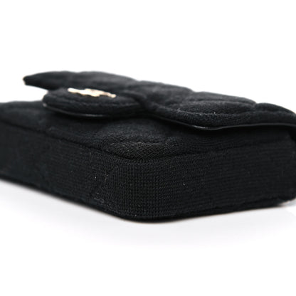 Chanel Jersey Quilted Belt Bag Black 9 of 10