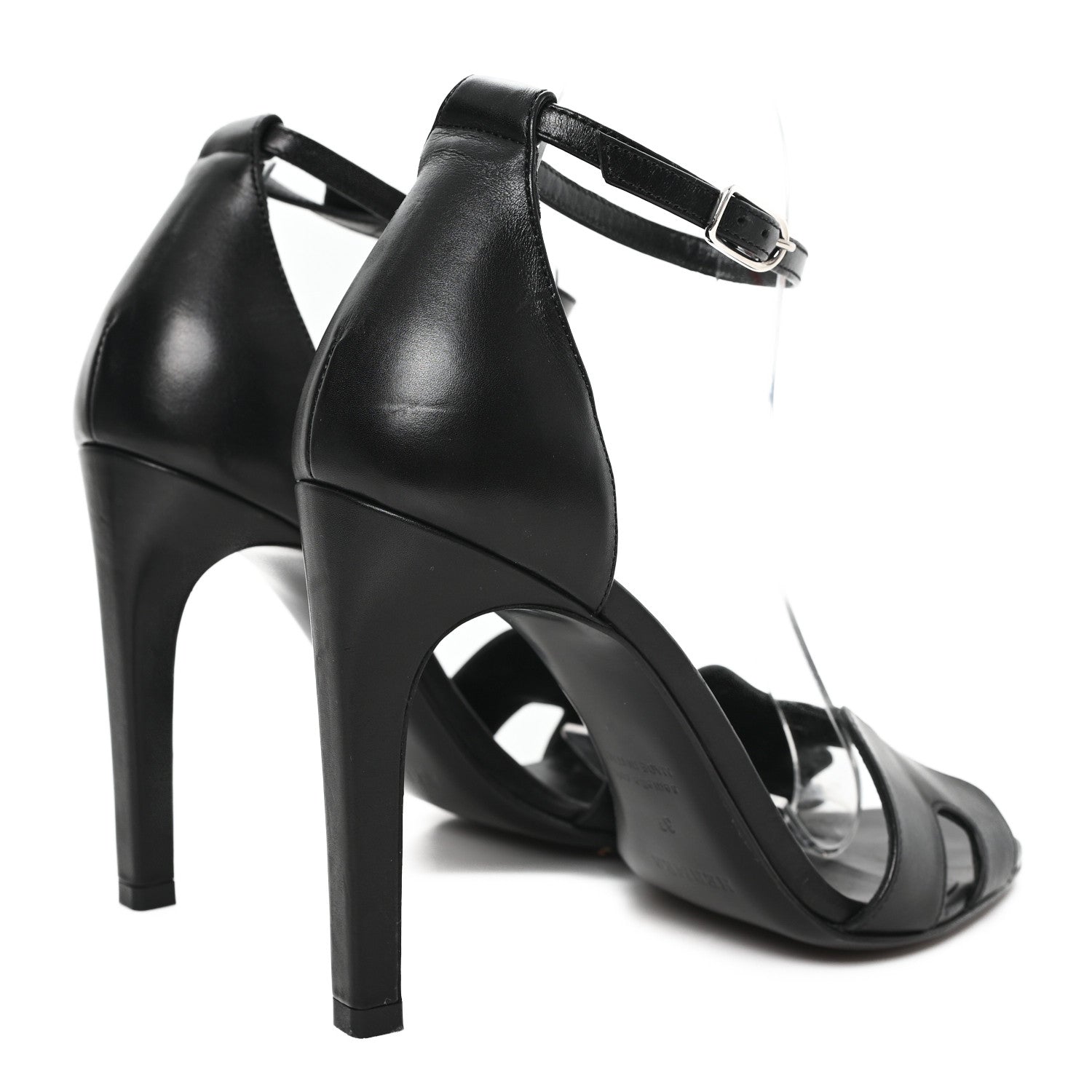 Hermes Calfskin Joy 105 Sandals 37 Black 5 of 11