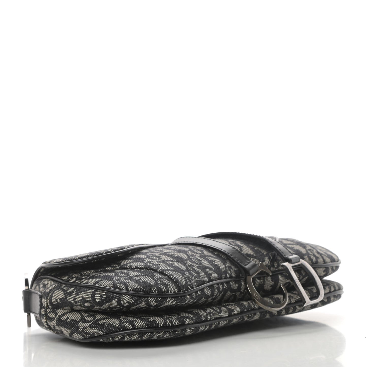 Monogram Double Saddle Bag Black
