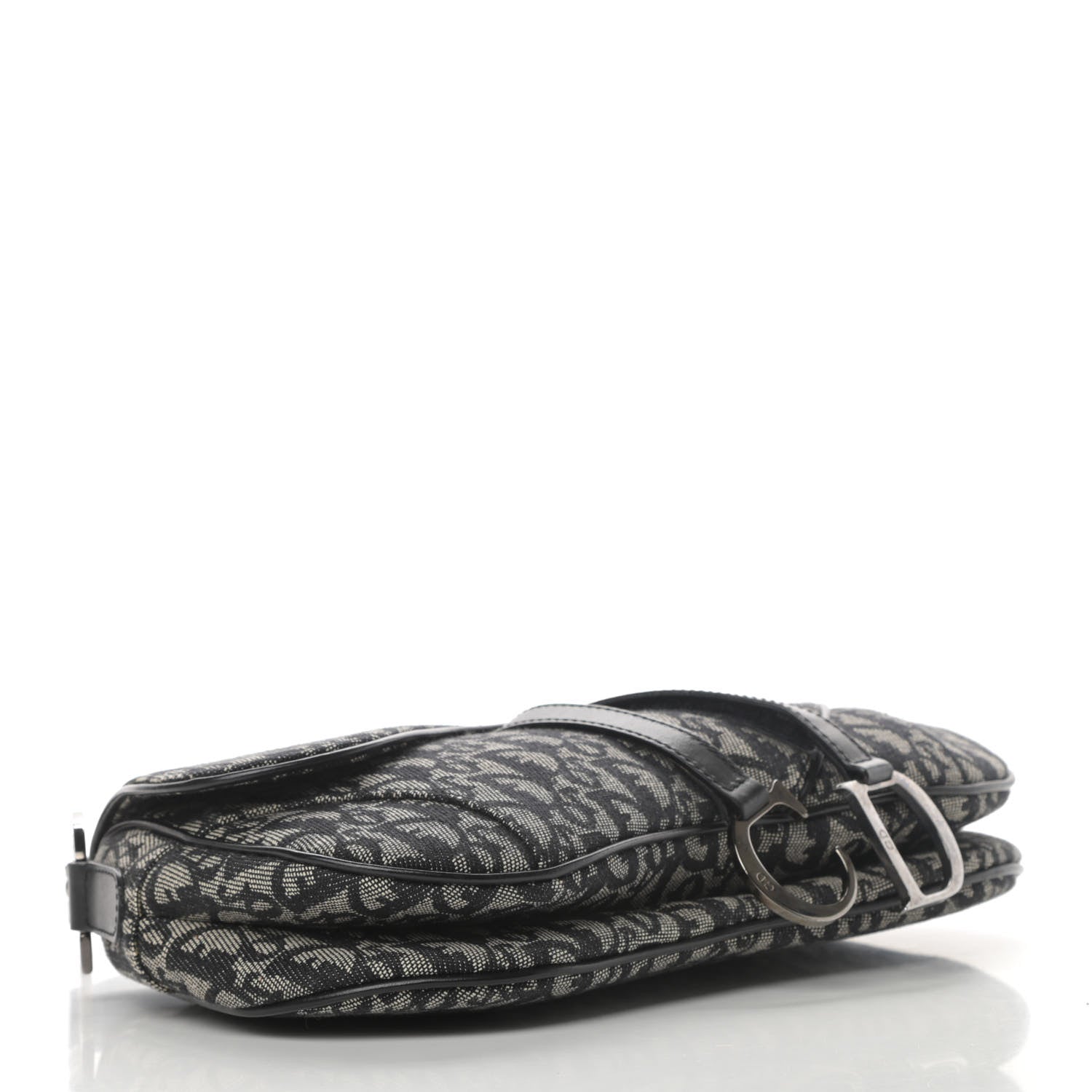 Christian Dior Monogram Double Saddle Bag Black 3 of 4