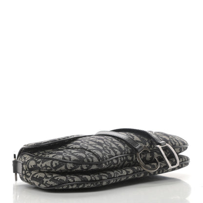 Christian Dior Monogram Double Saddle Bag Black 3 of 4