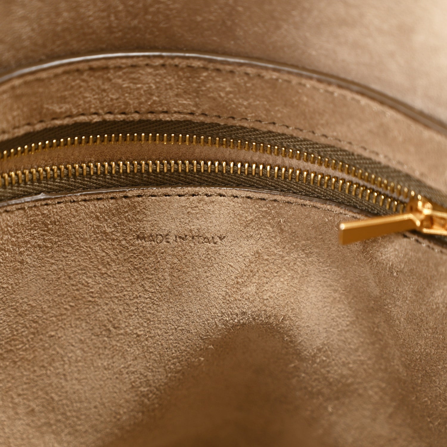 Celine Soft Grained Calfskin Small Sangle Bucket Bag Taupe 7 of 12