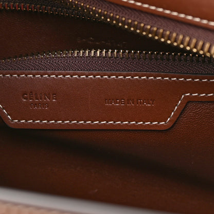 Celine Satinated Natural Calfskin Micro Luggage Dark Brown 6 of 13