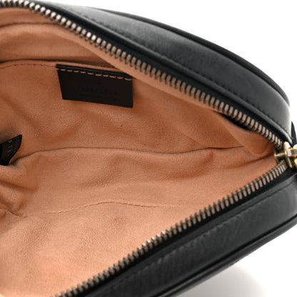 Gucci Calfskin Matelasse GG Marmont Belt Bag 85 34 Black 5 of 11