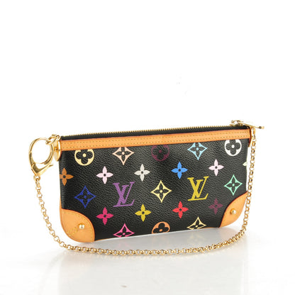 Louis Vuitton Monogram Multicolor Pochette Milla MM Black 3 of 6