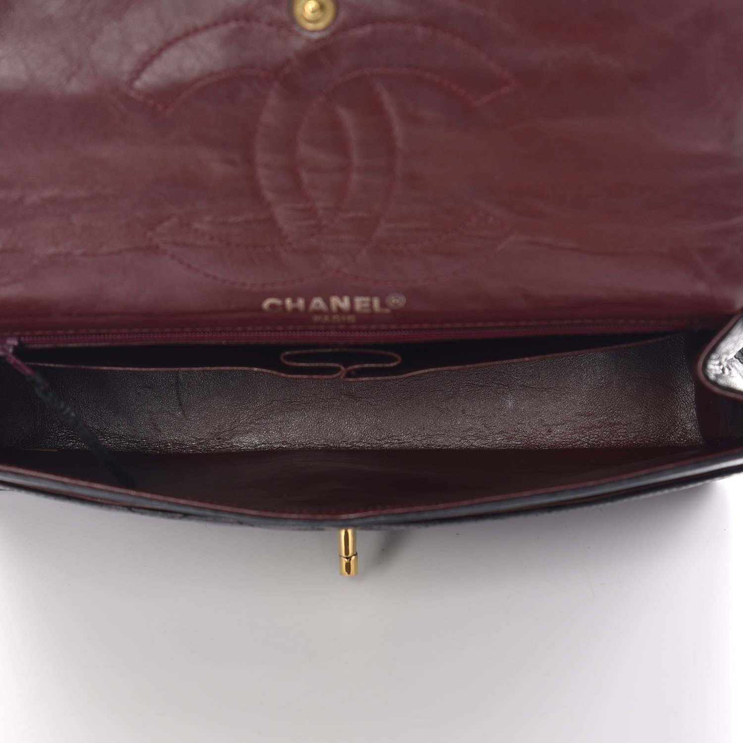 Chanel Lambskin Quilted Medium Double Flap Black 7 of 14
