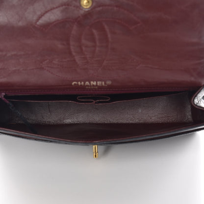 Chanel Lambskin Quilted Medium Double Flap Black 7 of 14