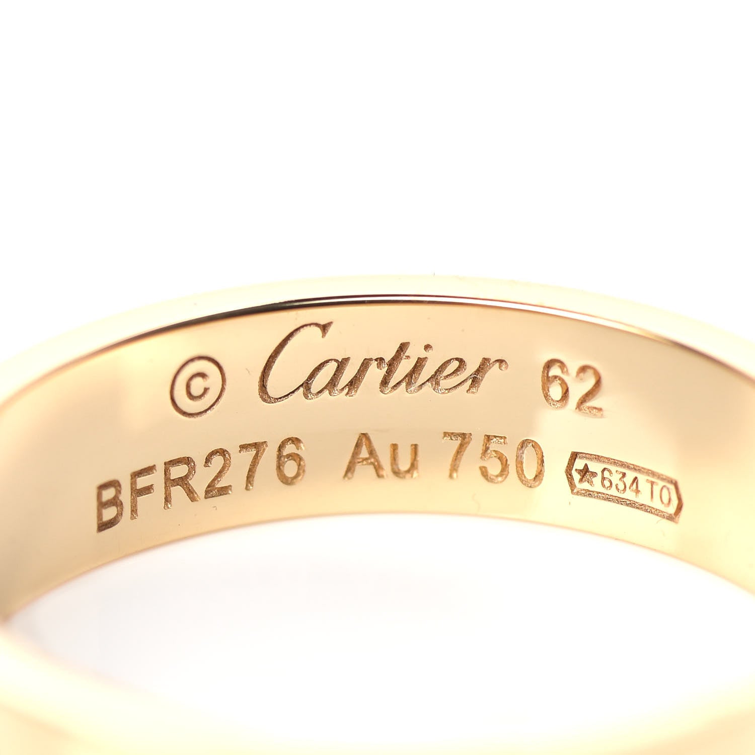 Cartier 18K Yellow Gold 5.5mm LOVE Ring 62 10 4 of 7