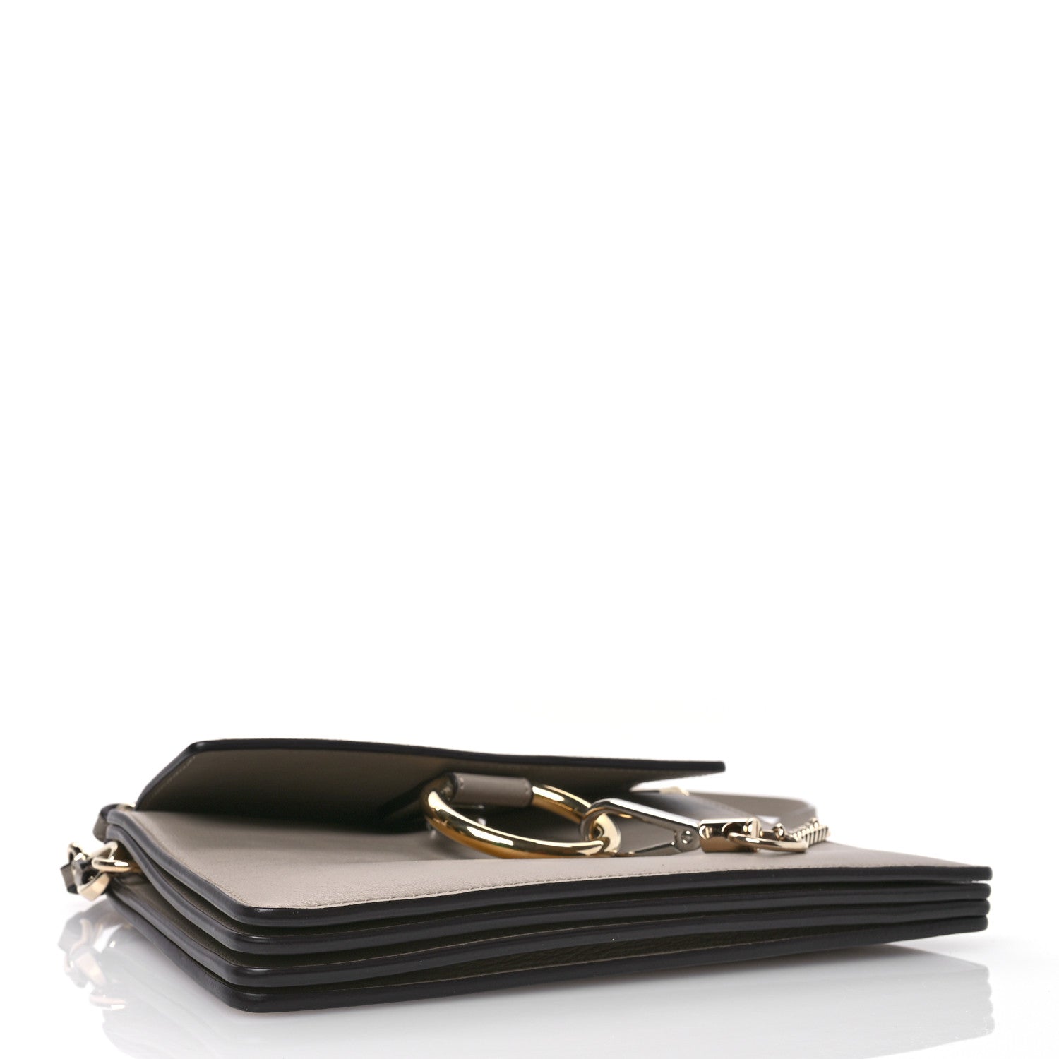 Chloe Suede Calfskin Small Faye Top Handle Bag Motty Grey 4 of 11