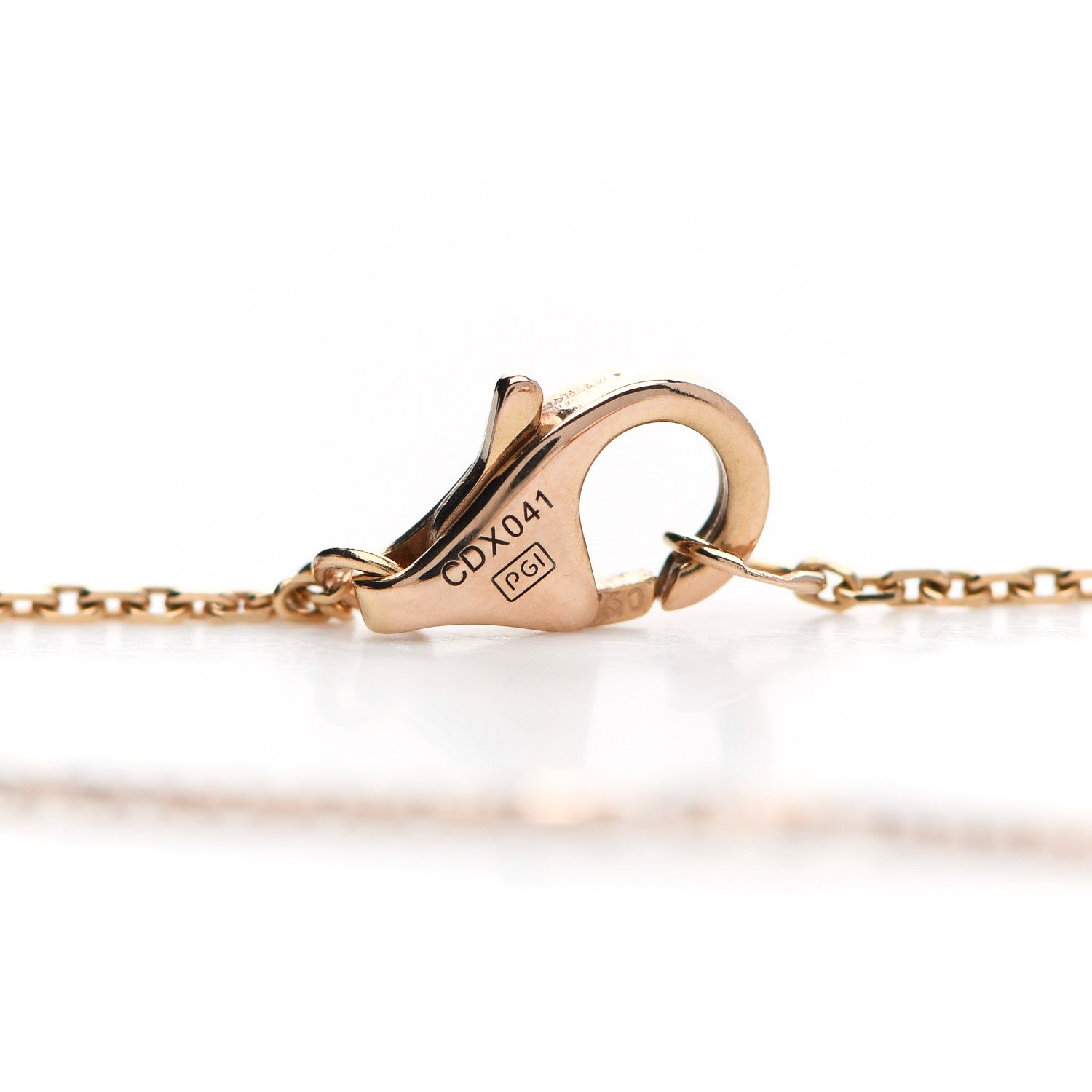 Cartier 18K Pink Gold Diamond Pink Opal XS Amulette de Cartier Pendant Necklace 5 of 6