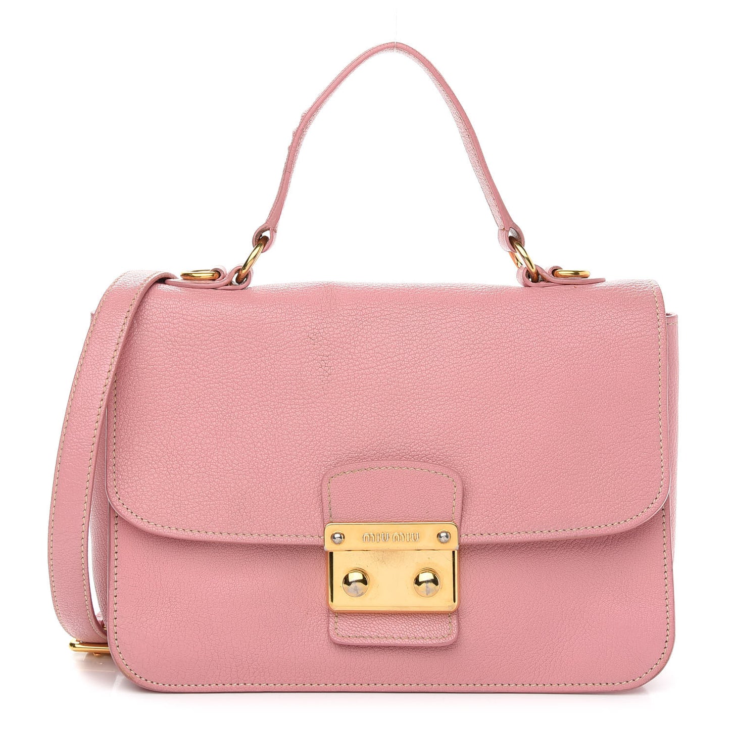 Goatskin Madras Shopping Tote Rosa
