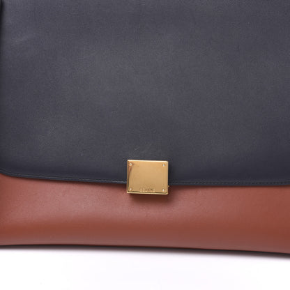 Celine Smooth Calfskin Medium Tri-Color Trapeze Navy 10 of 10