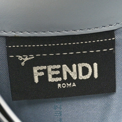 Fendi Vitello Liberty Fun Fair Studded Continental Wallet On Chain Grigio Perla Multicolor 6 of 12