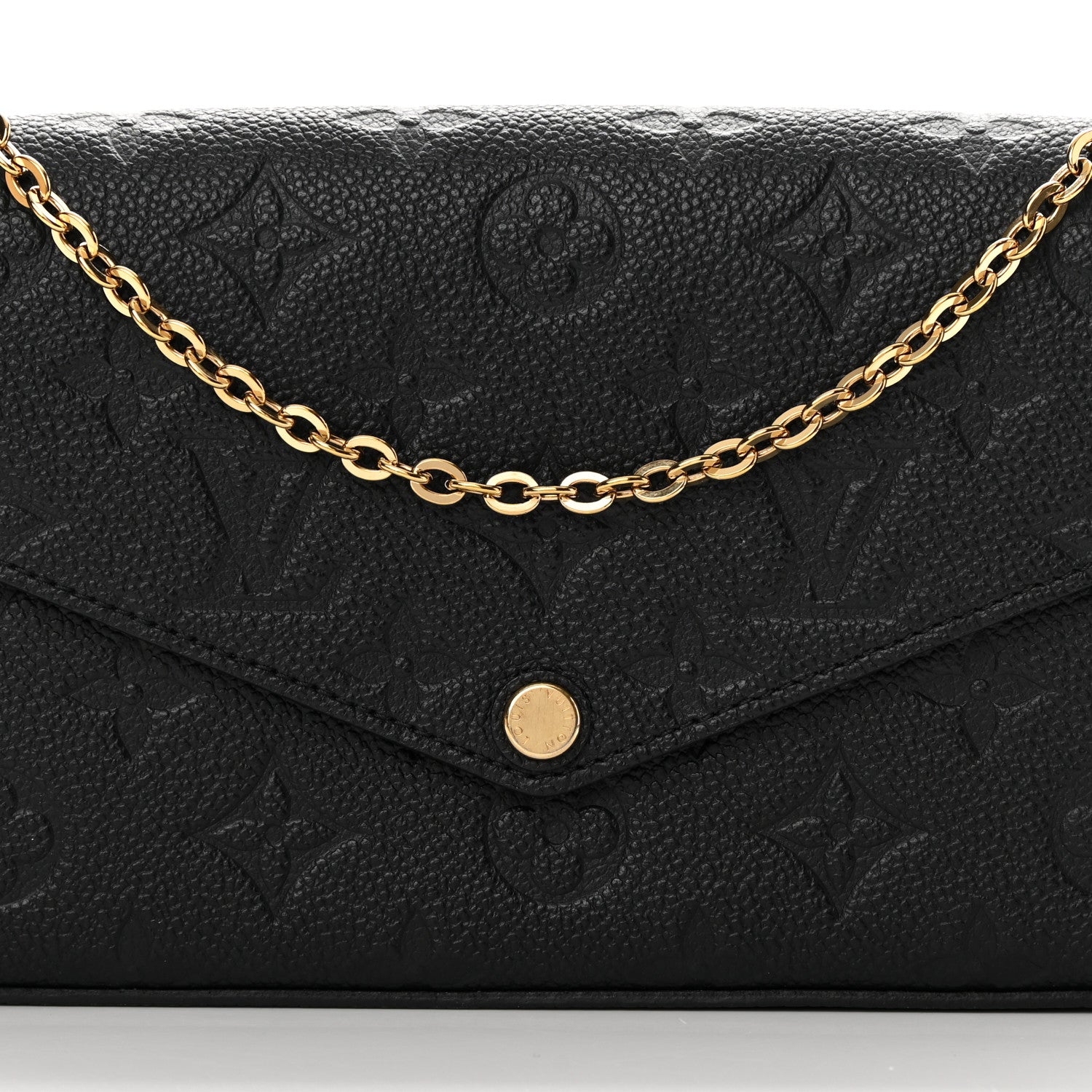 Louis Vuitton Empreinte Pochette Felicie Chain Wallet Black 11 of 15