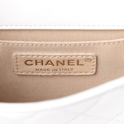 Chanel Lambskin Quilted Chic Pearls Flap White 6 of 11