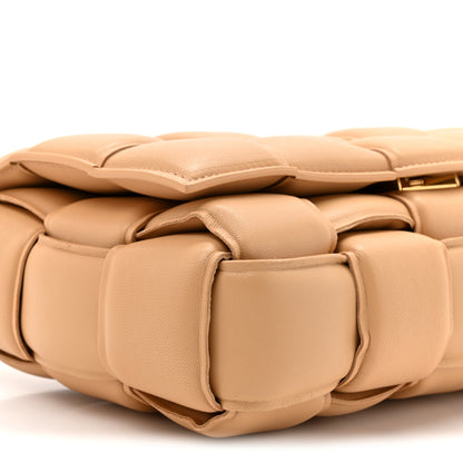 Bottega Veneta Nappa Maxi Intreccio Padded Cassette Crossbody Bag Almond 9 of 9