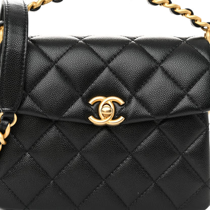 Chanel Caviar Quilted 31 Rue Cambon Mini Top Handle Flap Black 8 of 11