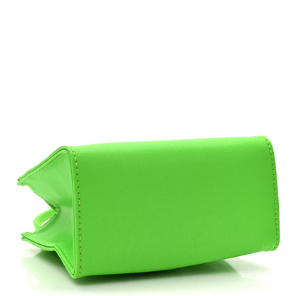 Telfar Vegan Leather Small Shopping Bag Highlighter Green 4 of 13