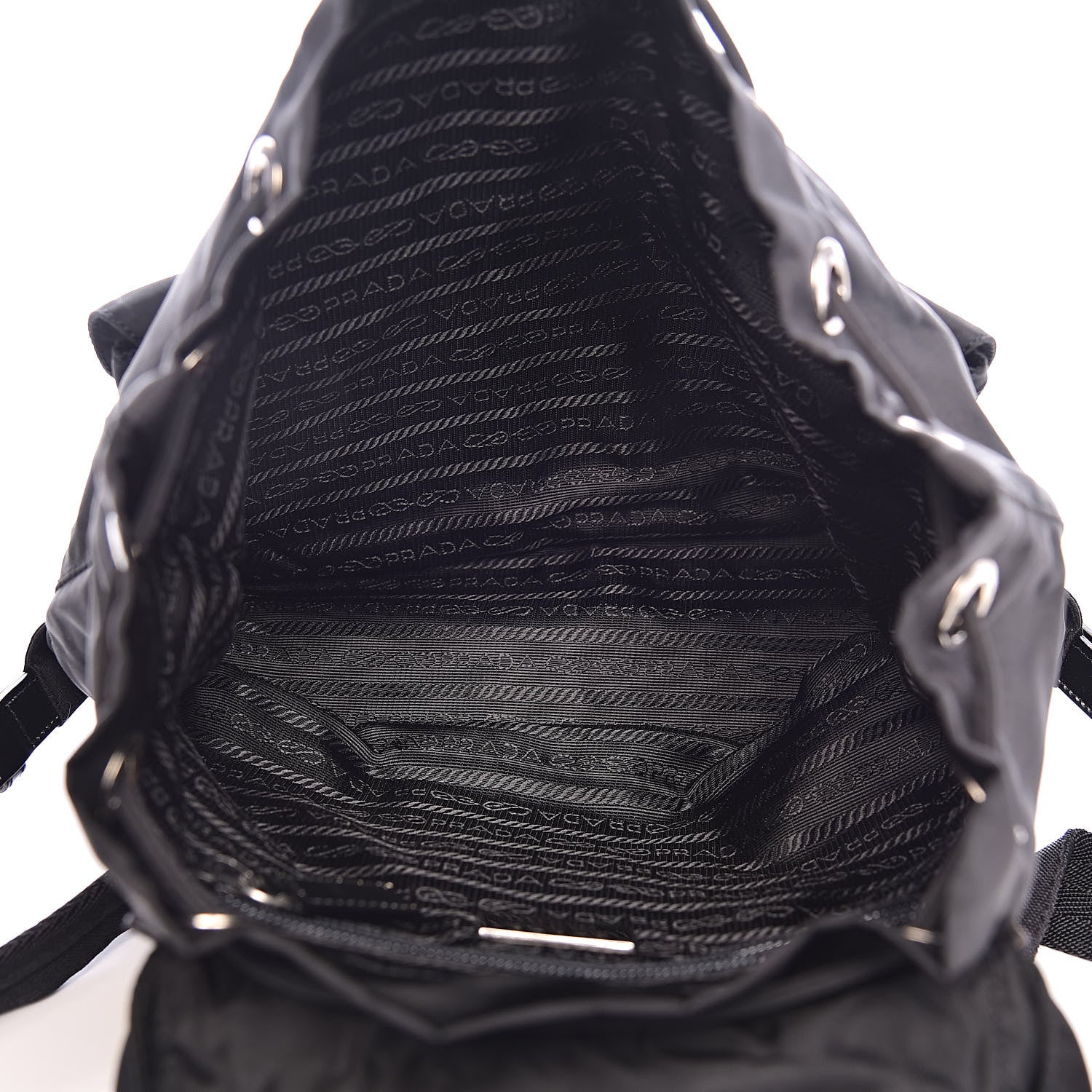 Prada Tessuto Nylon Vela Small Backpack Black 5 of 10