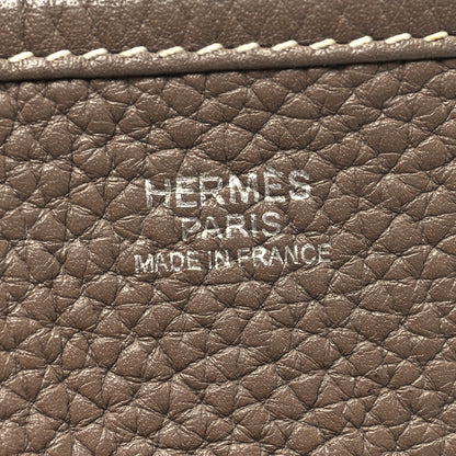 Hermes Taurillon Clemence Evelyne III PM Etoupe 6 of 11