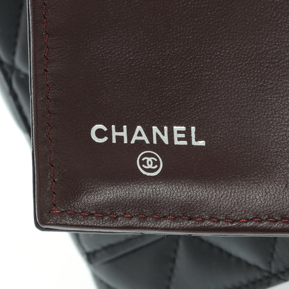 Chanel Lambskin Quilted Large Flap Wallet Black 6 of 8