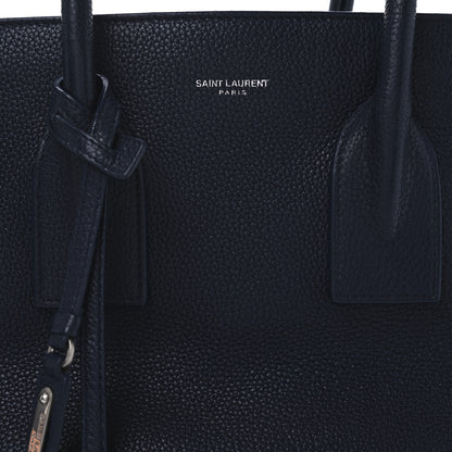 Saint Laurent Grained Calfskin Small Supple Sac De Jour Navy 7 of 9