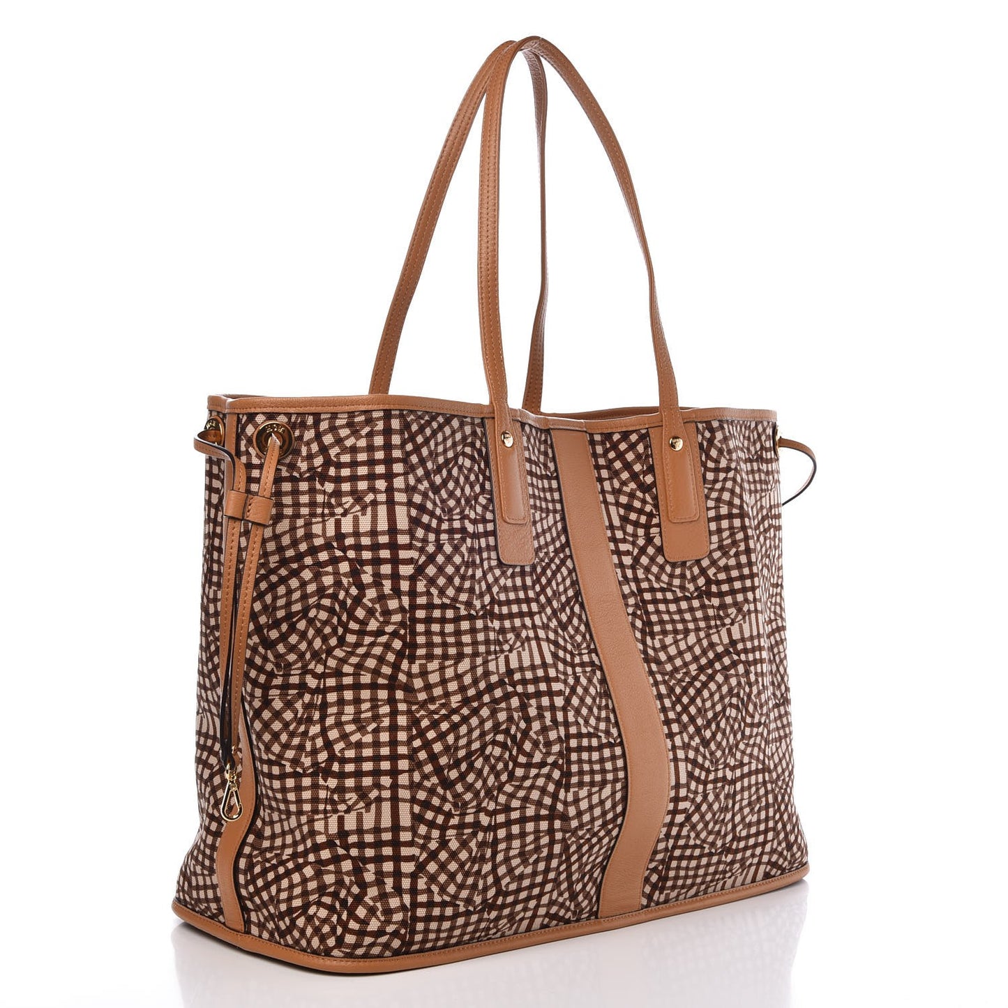 Visetos Large Liz Reversible Shopper Tote Cognac