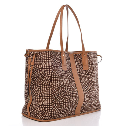MCM Visetos Large Liz Reversible Shopper Tote Cognac 6 of 9