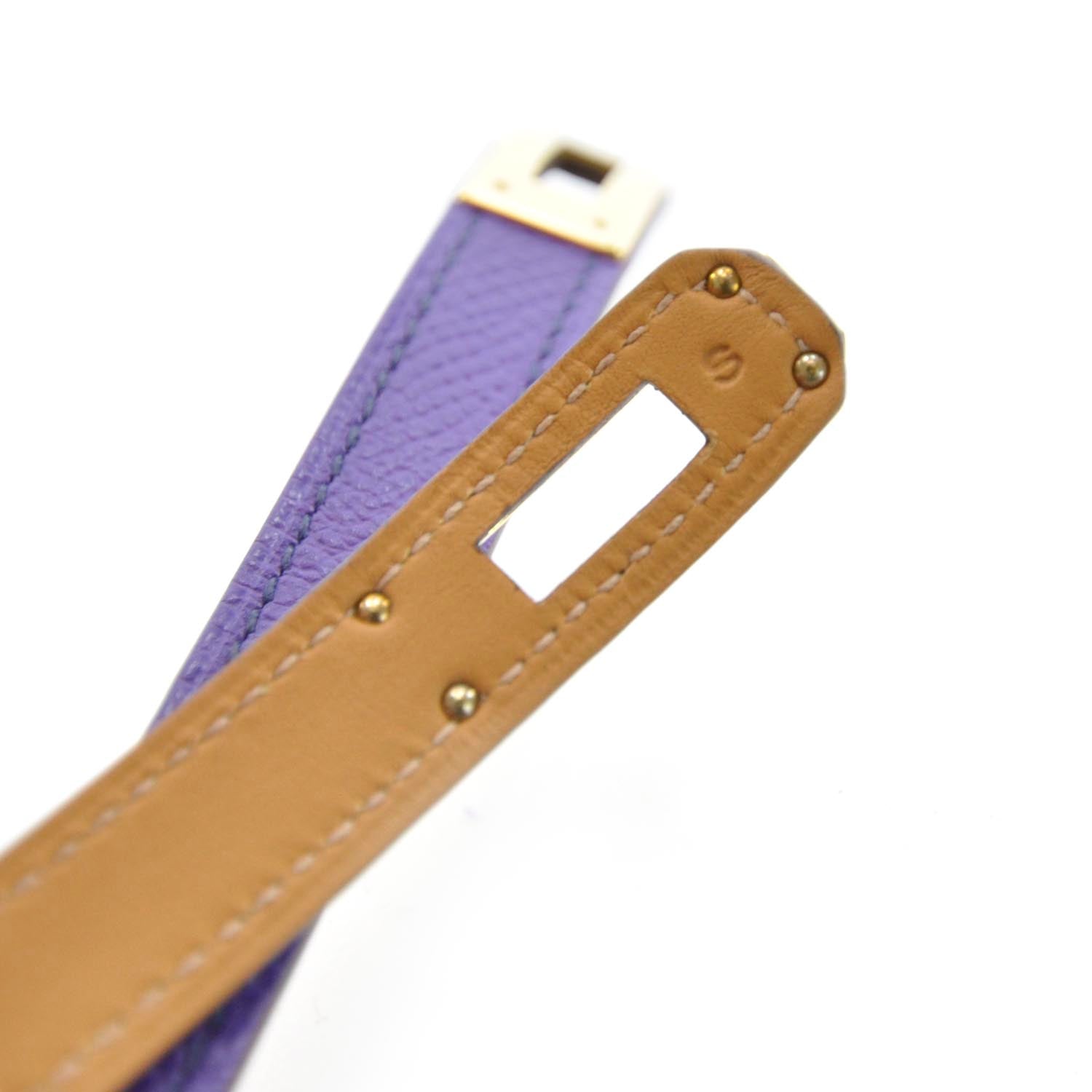Hermes Epsom Kelly Double Tour Bracelet Crocus 4 of 6