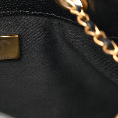 Chanel Caviar Quilted Medium Chanel 25 Handbag Black 8 of 12