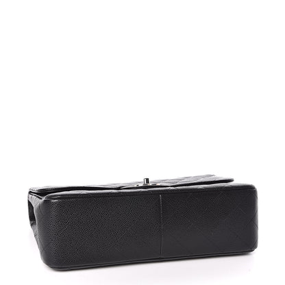 Chanel Caviar Quilted Jumbo Single Flap Black 5 of 12