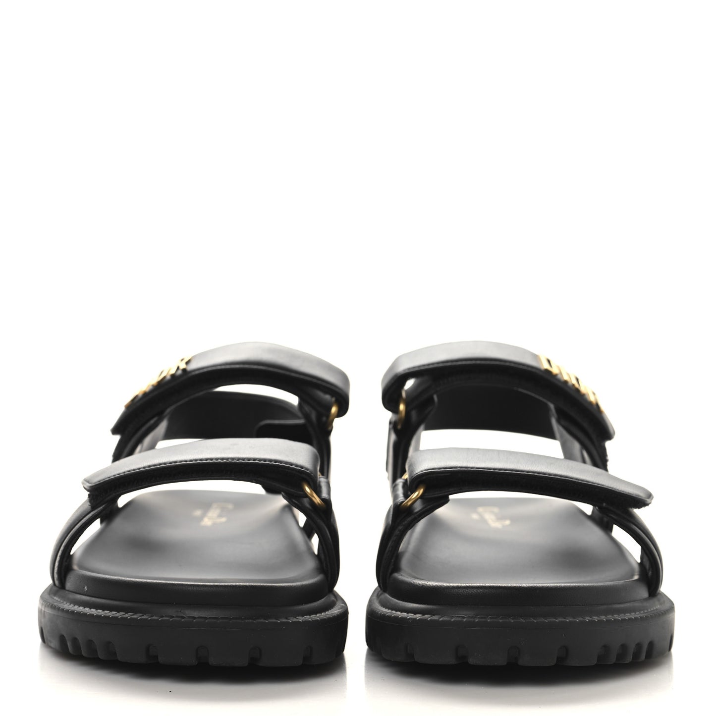 Lambskin Dioract 10mm Sandals 40 Black