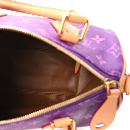 Louis Vuitton Calfskin Monogram Speedy P9 Bandouliere 25 Lotus Purple 6 of 10