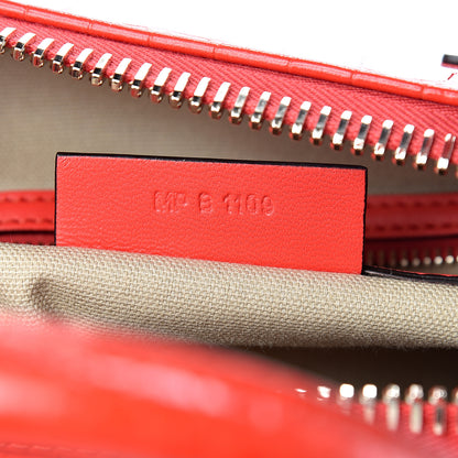 Givenchy Calfskin Crocodile Embossed Small Antigona Red 6 of 10