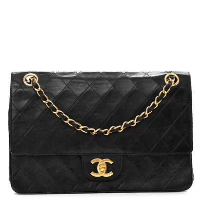 Chanel Lambskin Quilted Medium Double Flap Black 1 of 11