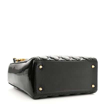 Christian Dior Patent Cannage Medium Lady Dior Black 4 of 10