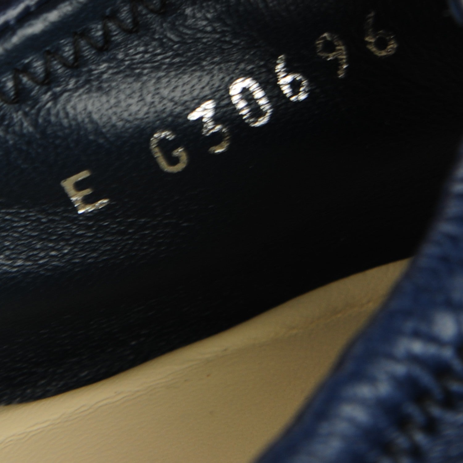 Chanel Lambskin Cap Toe CC Ballerina Flats 40 Navy Black 9 of 9