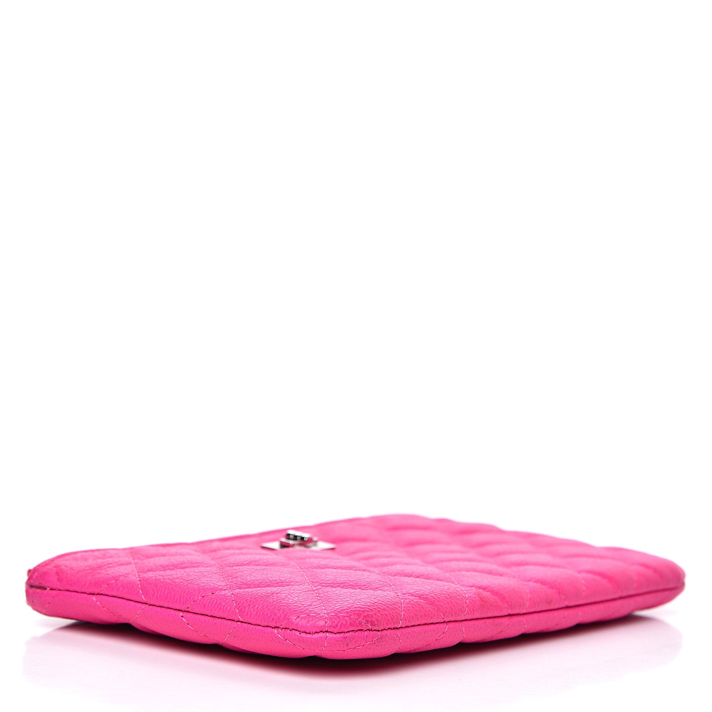 Goatskin Quilted Medium Reissue Cosmetic Case Pink