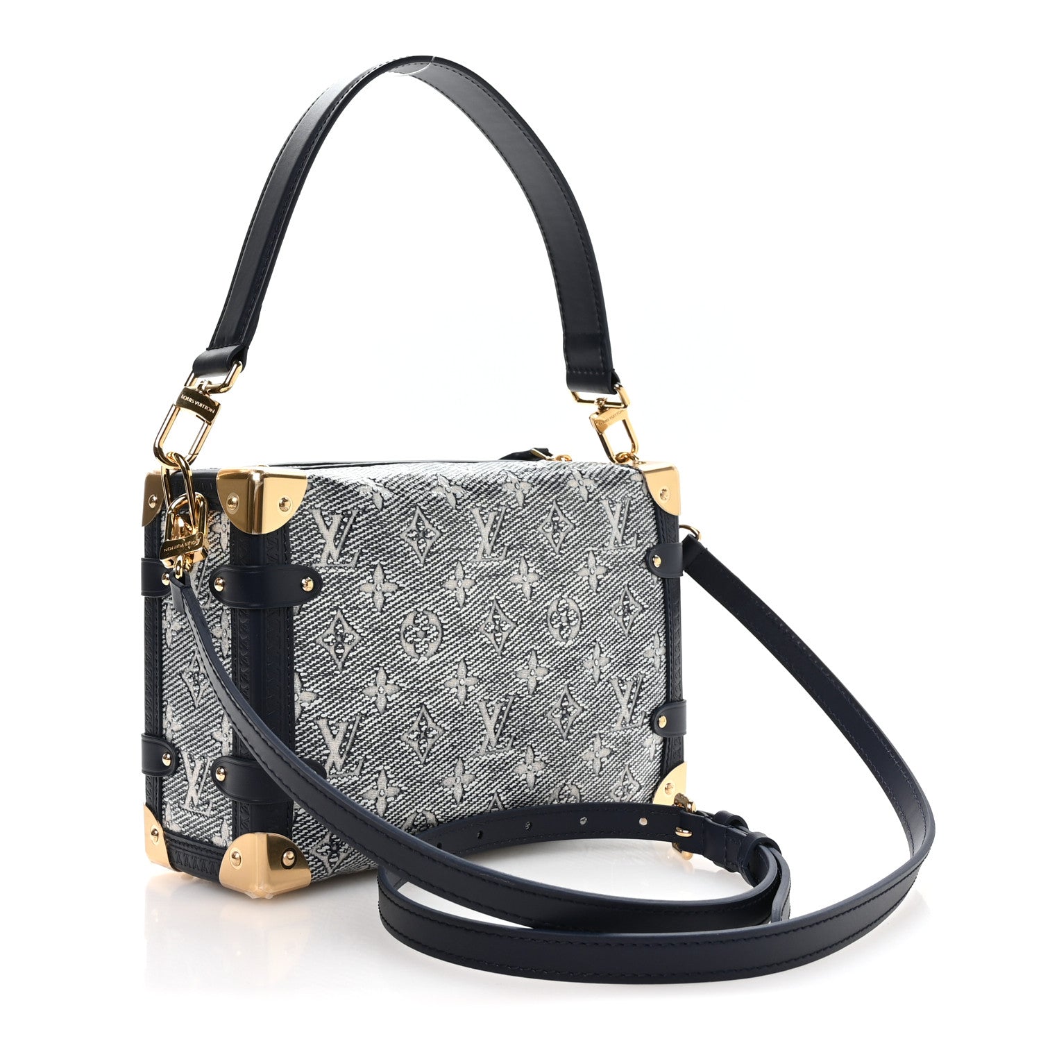 Louis Vuitton Monoglam Side Trunk MM Blue 3 of 9