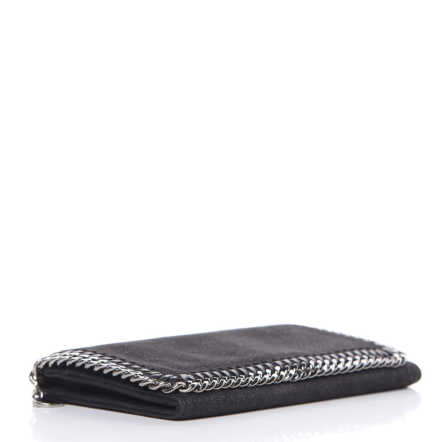 Stella McCartney Shaggy Deer Falabella Flap Wallet Black 4 of 8