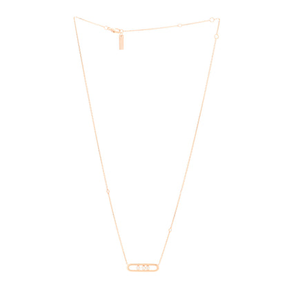 Messika 18K Rose Gold Diamond Baby Move Necklace 3 of 6