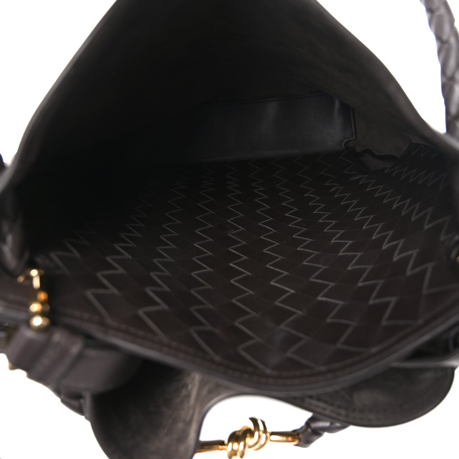 Bottega Veneta Silky Calfskin Vertical Andiamo Bucket Bag Fondant 5 of 10